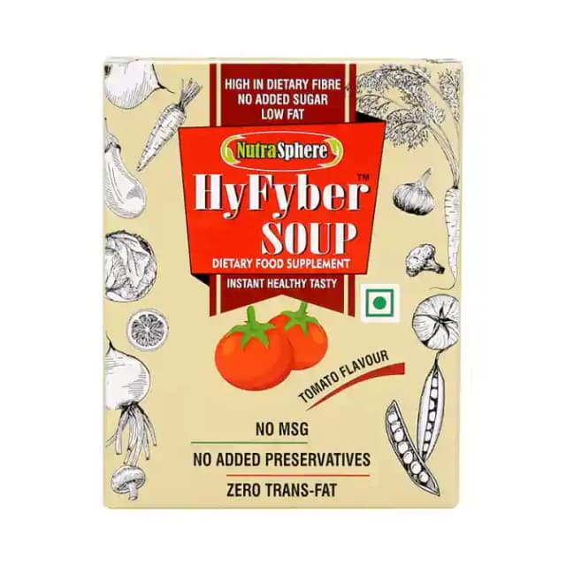 NutraSphere HyFyber 200gm Soup Tomato (1 Box Of 6 Sachets)