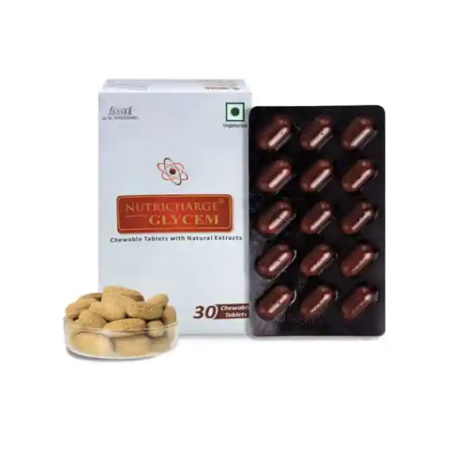 Nutricharge Glycem Chewable (1 Box Of 30 Chewable Tablets)