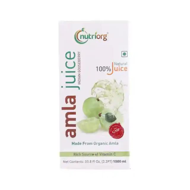 Nutriorg Amla Juice (1 Bottle of 1000 ml Juice)