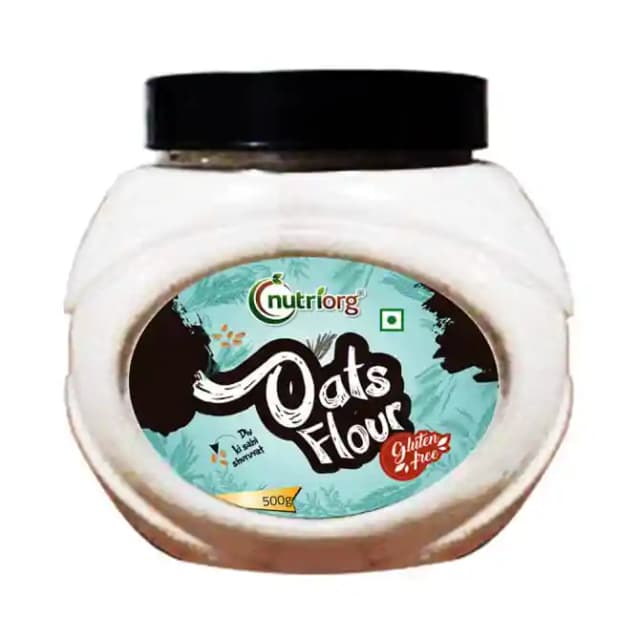 Nutriorg Oats Flour (1 Jar Of 500 gm Flour)