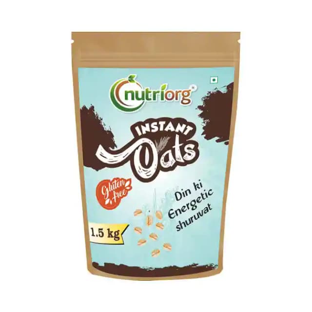 Nutriorg Oats Instant (1 Packet Of 1.5 kg Oats)