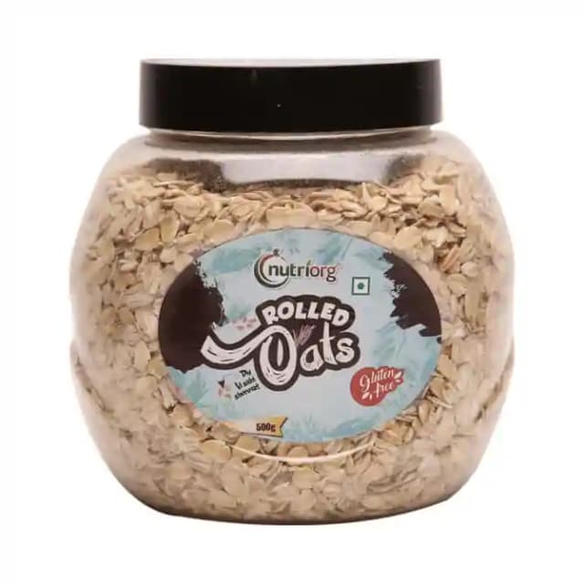 Nutriorg Oats Rolled (1 Box Of 500 gm Oats)