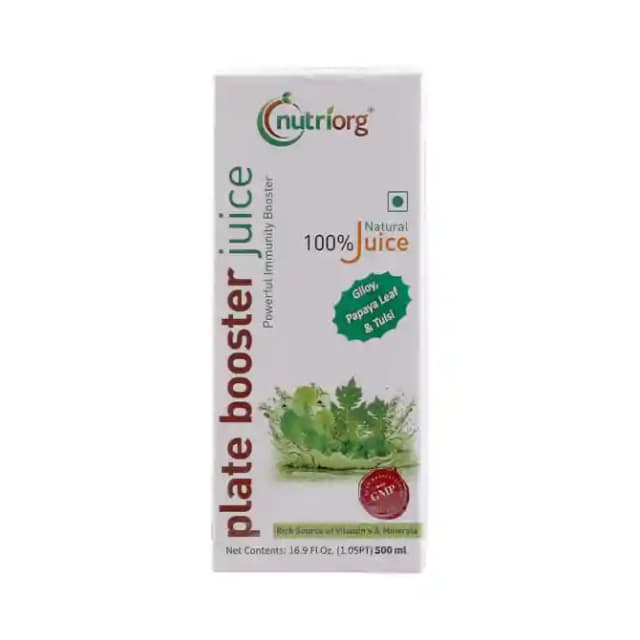 Nutriorg Plate Booster Juice (1 Bottle of 500 ml Juice)