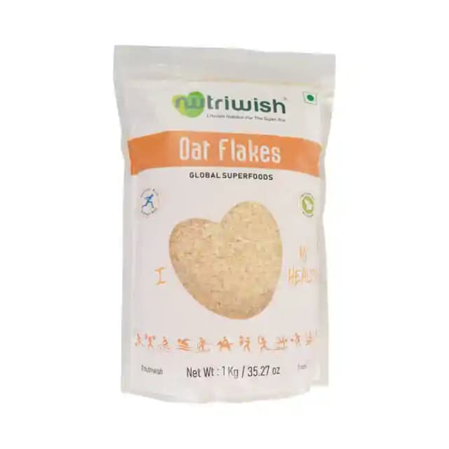 Nutriwish Oat Flakes (1 Packet Of 1 kg Flakes)