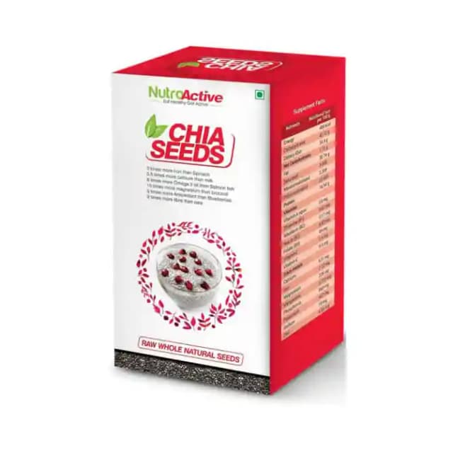 NutroActive Chia Seeds (1 Box Of 250 gm Seeds)