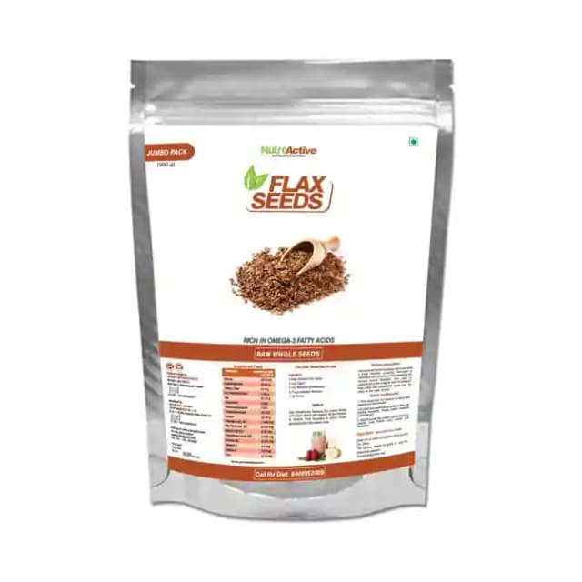 NutroActive Flax Seeds (1 Packet Of 850 gm Seeds)