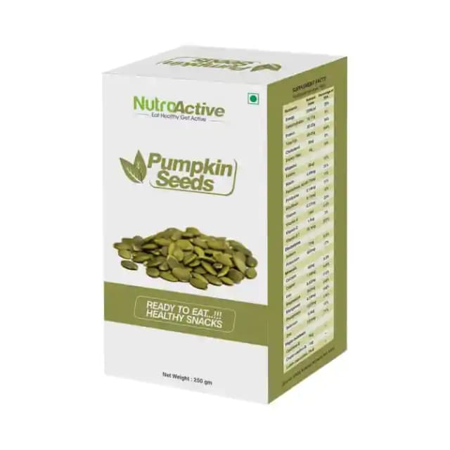 NutroActive Pumpkin Seeds (1 Box Of 250 gm Seeds)