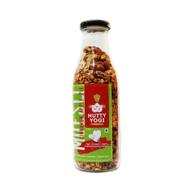 Nutty Yogi Muesli Cinnamon Apple Pie (1 Bottle of 250 gm Muesli)
