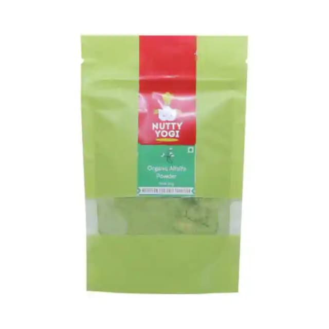 Nutty Yogi Organic Alfalfa Powder (1 Packet Of 70 gm Powder)