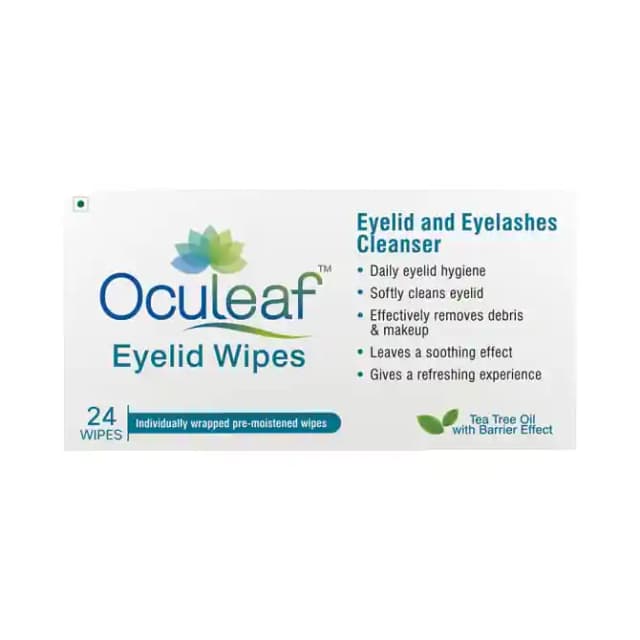 Oculeaf Eyelid Wipes (1 Packet Of 24 wipes)