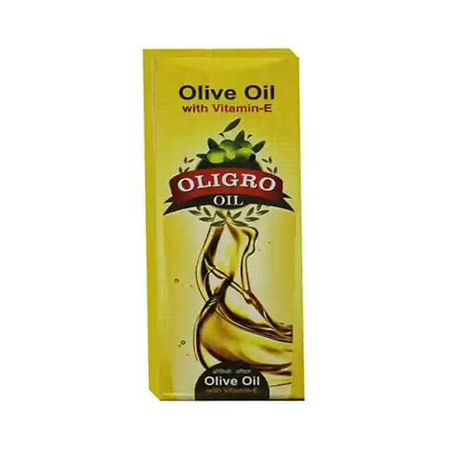 Oligro Olive Oil with Vitamin E (1 Bottle of 100 ml Oil)