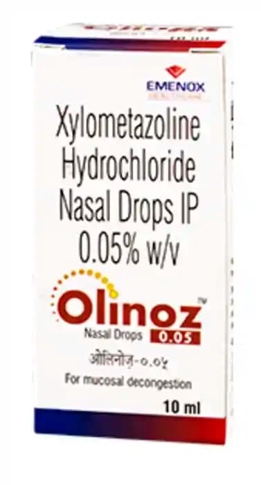 Olinoz 0.05% Nasal Drops (1 Bottle of 10 ml Nasal Drops)