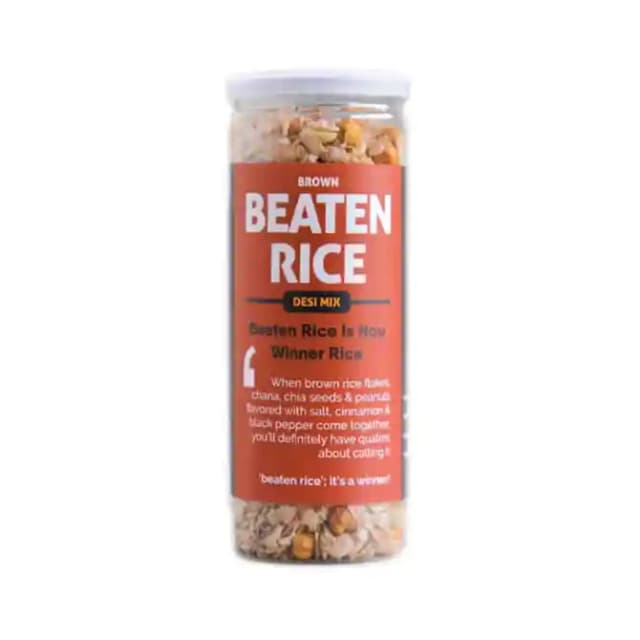 Omay Foods Beaten Rice Desi Mix (1 Jar Of 115 gm Snacks)