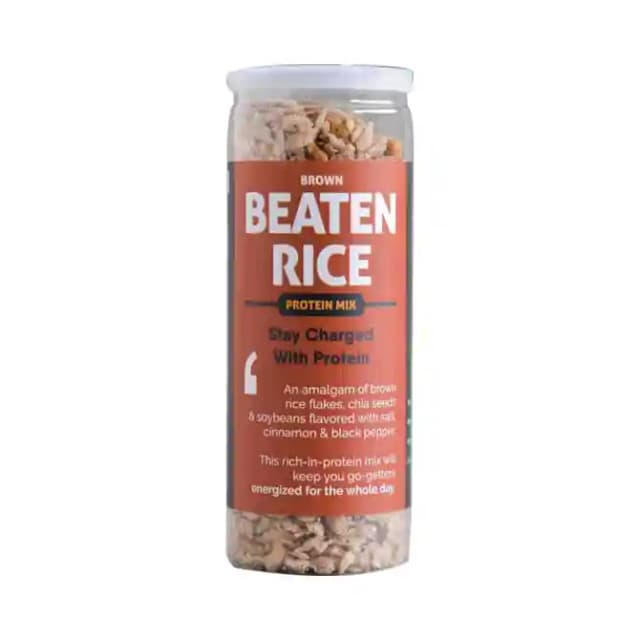 Omay Foods Beaten Rice Protein Mix (1 Jar Of 115 gm Snacks)