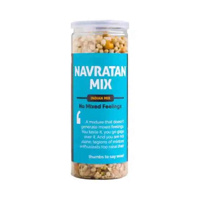 Omay Foods Navratan Mix Indian Mix (1 Jar Of 100 gm Snacks)