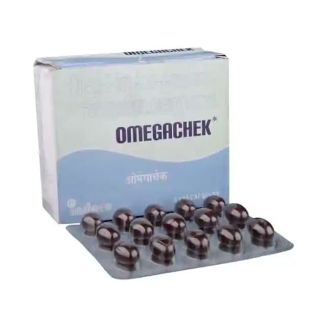 Omegachek Soft Gelatin (15 Capsules in 1 strip)