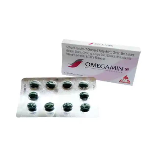Omegamin Soft Gelatin (1 Strip Of 10 soft gelatin capsules)