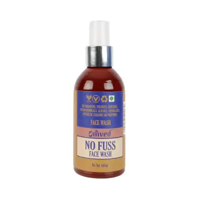 Omved No Fuss Face Wash (1 Pump Bottle of 100 ml Face Wash)