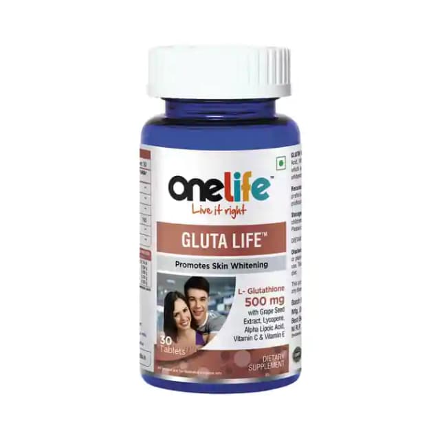 OneLife Gluta Life 500mg (1 Bottle of 30 tablets)
