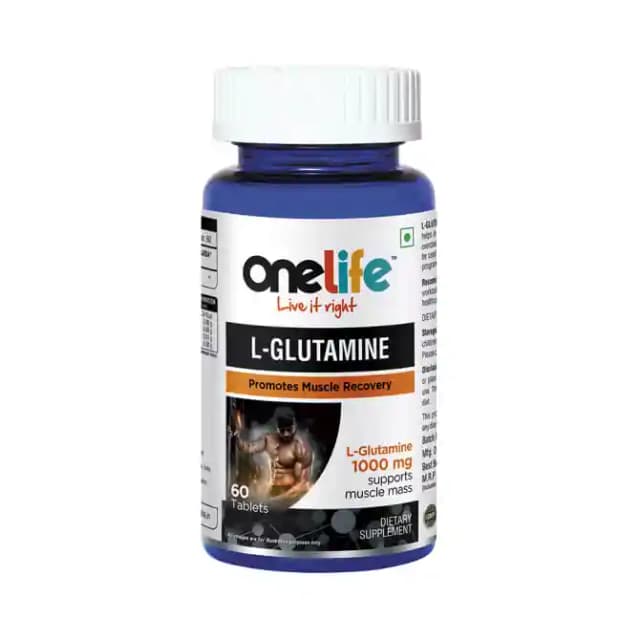 OneLife L Glutamine 1000mg (1 Bottle of 60 tablets)