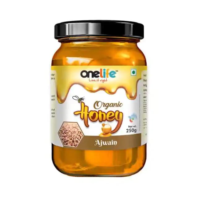 OneLife Organic Ajwain Honey (1 Jar Of 250 gm Paste)