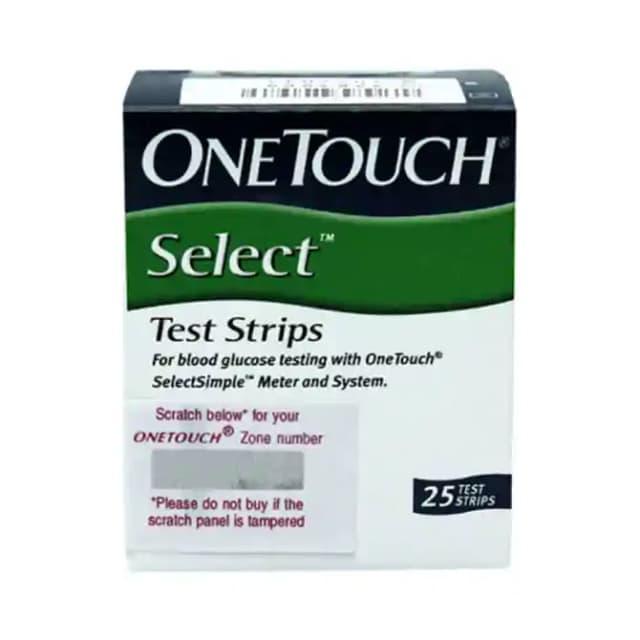 OneTouch Select Test Strip (1 Packet Of 25 Test Strips)