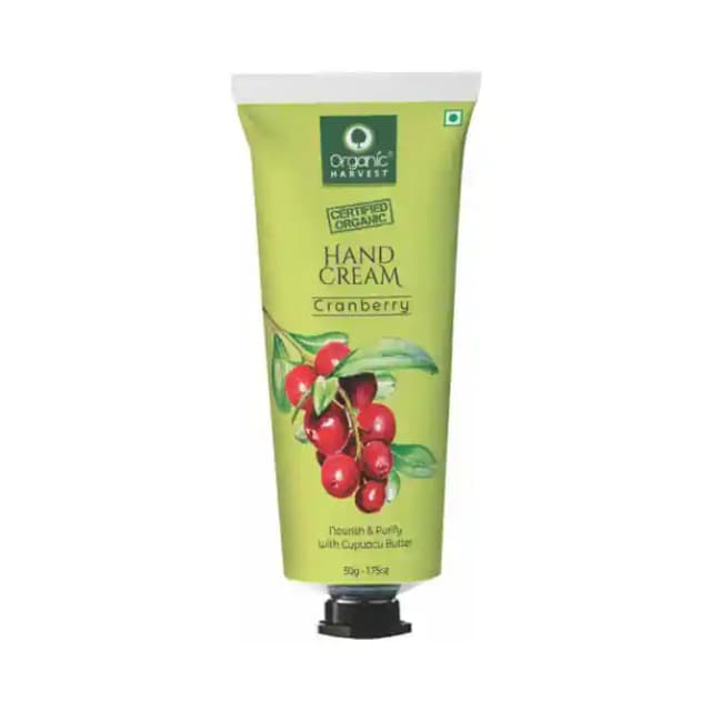 Organic Harvest Hand Cream Cranberry (1 Tube Of 50 gm Cream)