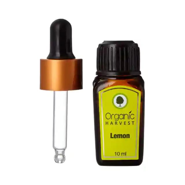 Organic Harvest Lemon Essential Oil (1 Bottle of 10 ml Oil)