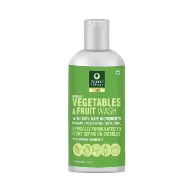 Organic Harvest Vegetables & Fruit Wash (1 Bottle of 500 ml Liquid)
