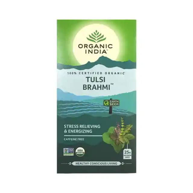 Organic India Tulsi Brahmi Tea (1 Packet Of 25 tea bags)