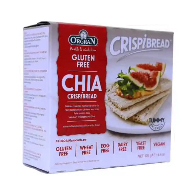 Orgran Chia Crispibread (1 Box Of 125 gm Snacks)