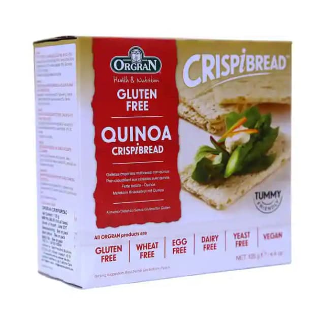 Orgran Quinoa Crispibread (1 Box Of 125 gm Snacks)
