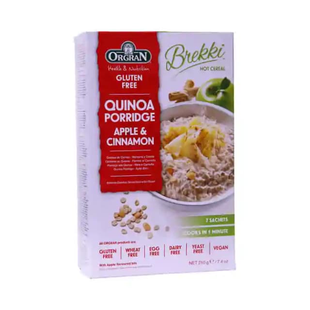 Orgran Quinoa Porridge Apple & Cinnamon (1 Box Of 210 gm Powder)