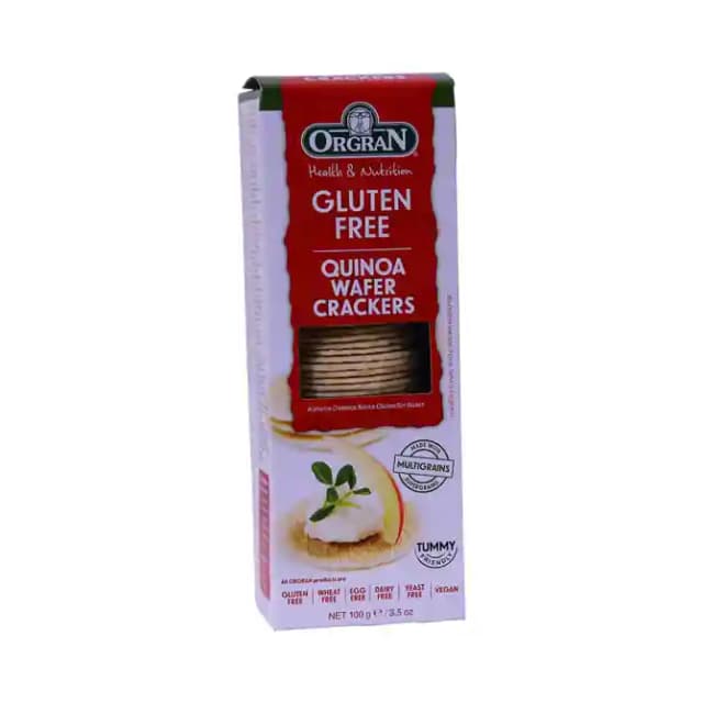 Orgran Quinoa Wafer Crackers (1 Box Of 100 gm Snacks)