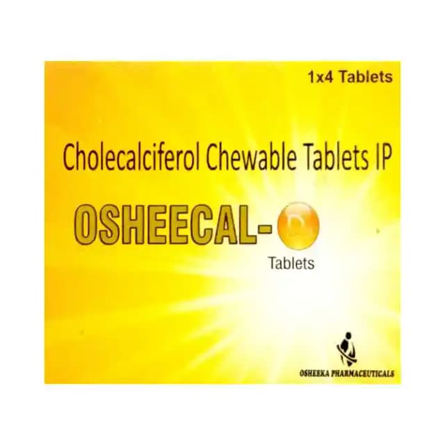 Osheecal D3 (1 Strip Of 4 Chewable Tablets)