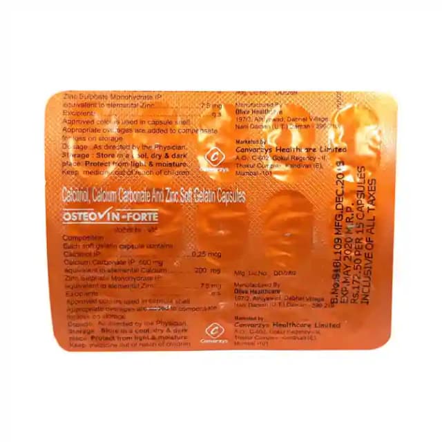 Osteovin Forte (1 Strip Of 15 capsules)