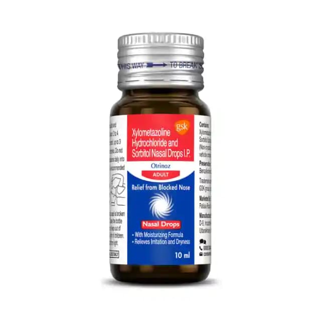 Otrinoz Adult 0.1% Nasal Drops (1 Bottle of 10 ml Nasal Drops)