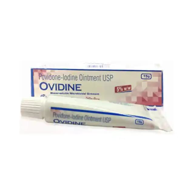 Ovidine 5% Ointment (15 gm in 1 tube)