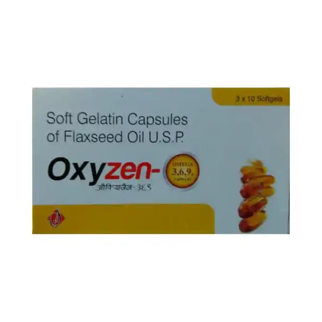 Oxyzen Omega 369 Soft Gelatin (1 Strip Of 10 soft gelatin capsules)