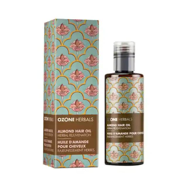 Ozone Herbals Hair Oil Almond (1 Bottle of 200 ml Oil)