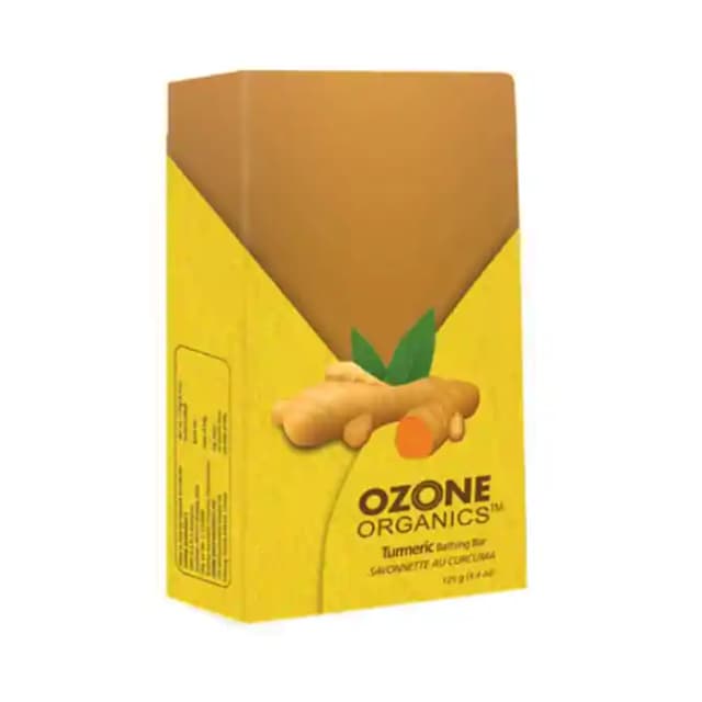 Ozone Organics Turmeric Bathing Bar (1 Packet Of 125 gm Soap)