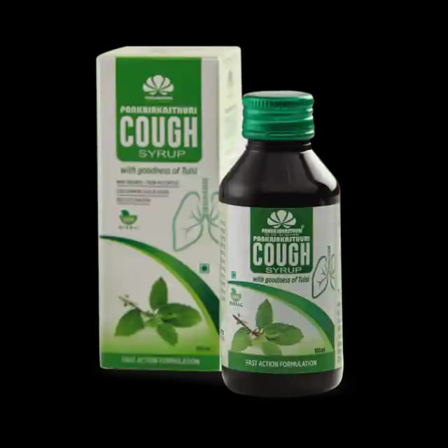 Pankajakasthuri Cough Syrup Tulsi (1 Bottle of 100 ml Syrup)