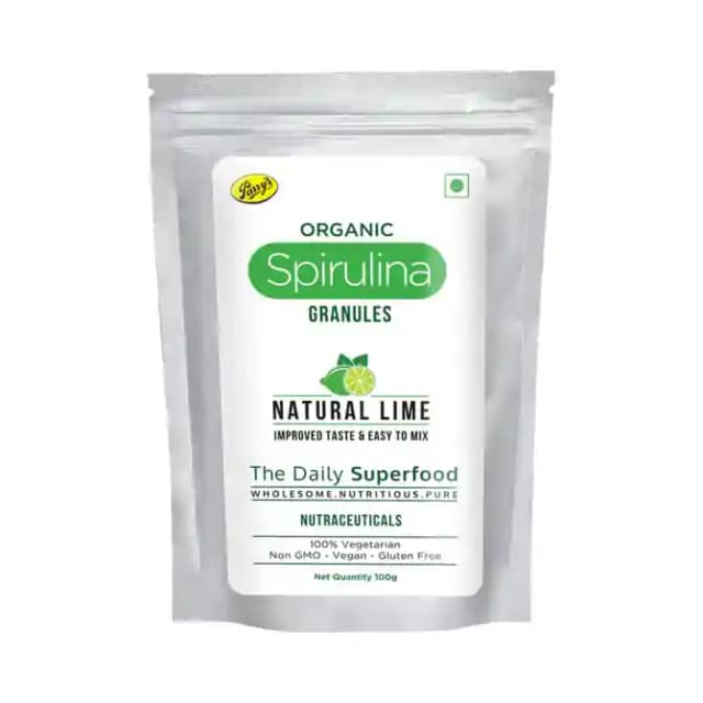 Parrys Spirulina Granules Lime (1 Packet Of 100 gm Granules)