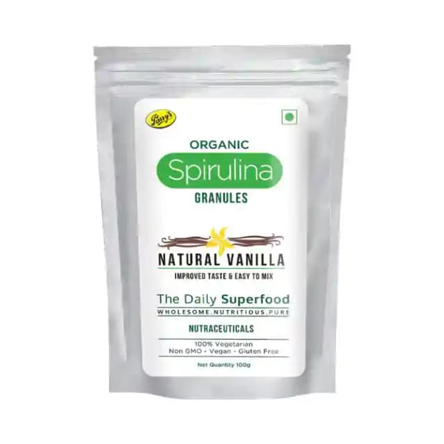 Parrys Spirulina Granules Vanilla (1 Packet Of 100 gm Granules)
