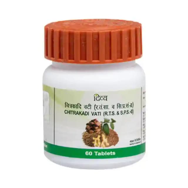 Patanjali Divya Chitrakadi Vati (1 Bottle of 60 tablets)