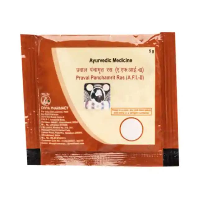 Patanjali Divya Praval Panchamrit Ras (1 Sachet Of 5 gm Powder)