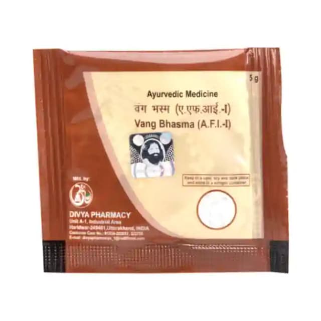 Patanjali Divya Vang Bhasma (1 Sachet Of 5 gm Powder)
