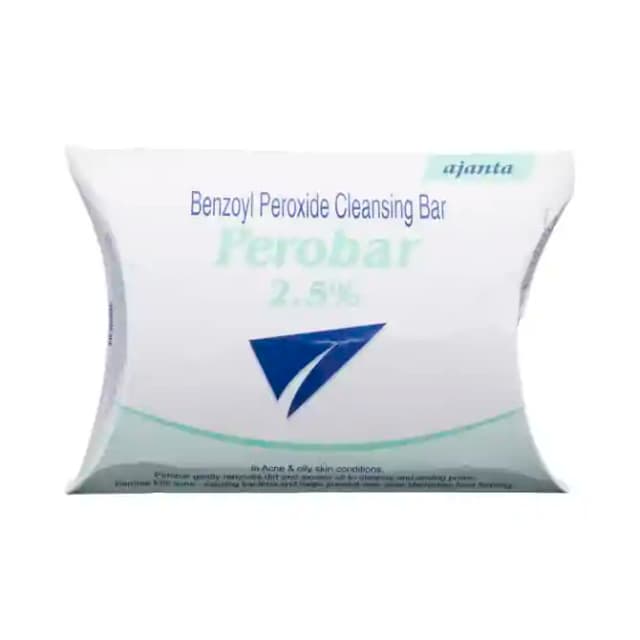 Perobar 2.5% Cleansing Bar (1 Packet Of 75 gm Soap)
