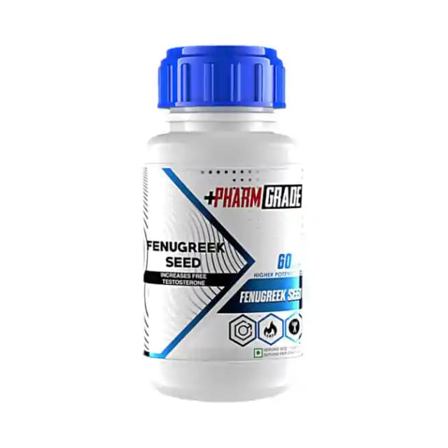 Pharmgrade Fenugreek Seed (1 Bottle of 60 capsules)