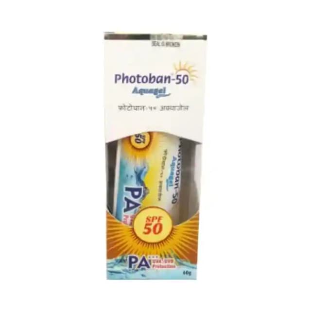 Photoban SPF 50 Aqua Gel (1 tube of 60 gm Gel)